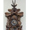  German Quartz Cuckoo Clock with Oak Leaf Carvings