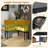 Triangle Corner Desk With Charging Station With 2 Drawers And Storage Shelf-1873816502