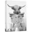 Impression sur toile encadrée, animaux, drôle, salle de bain, vache Highland-93629455-119598473-93629456