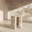 Table de bout / d'appoint en marbre véritable beige Abe-348167154