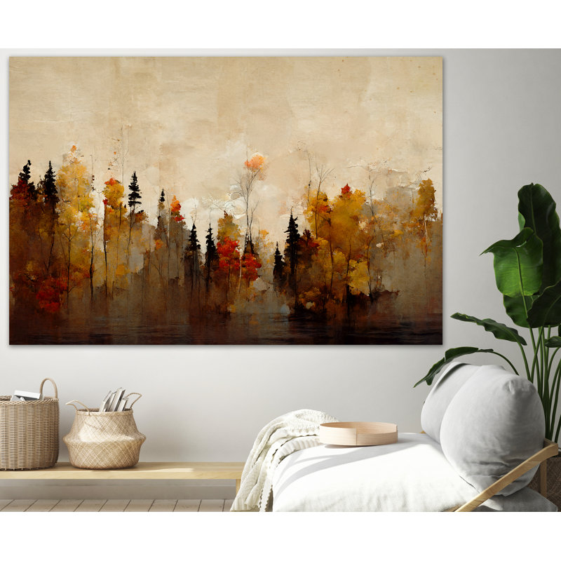 " A Forest In Autumn " by Treechild, 48" H x 72" W