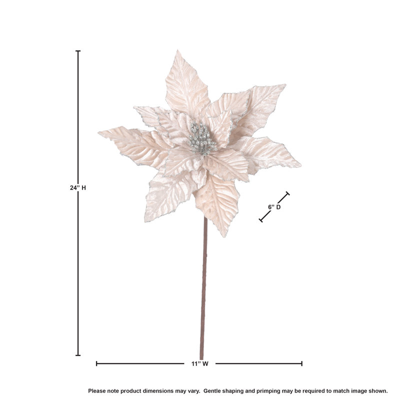 Tige de poinsettia 24 po