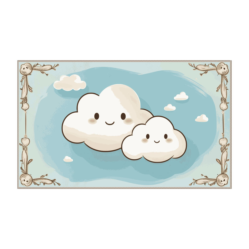 Tapis pour chambre de bébé Zoomie Kids, Rectangulaire 2 pi x 4 pi