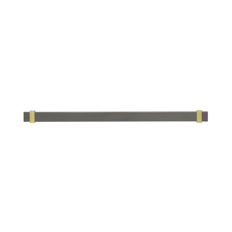 Overton Brushed Gold and Black Chrome Cabinet Bar Pull