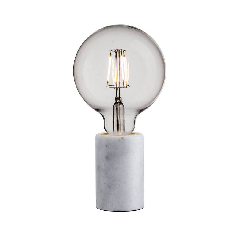 Marble Novelty Lamp, White