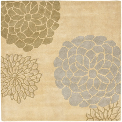 Clovill Hand Tufted Wool Floral Rug