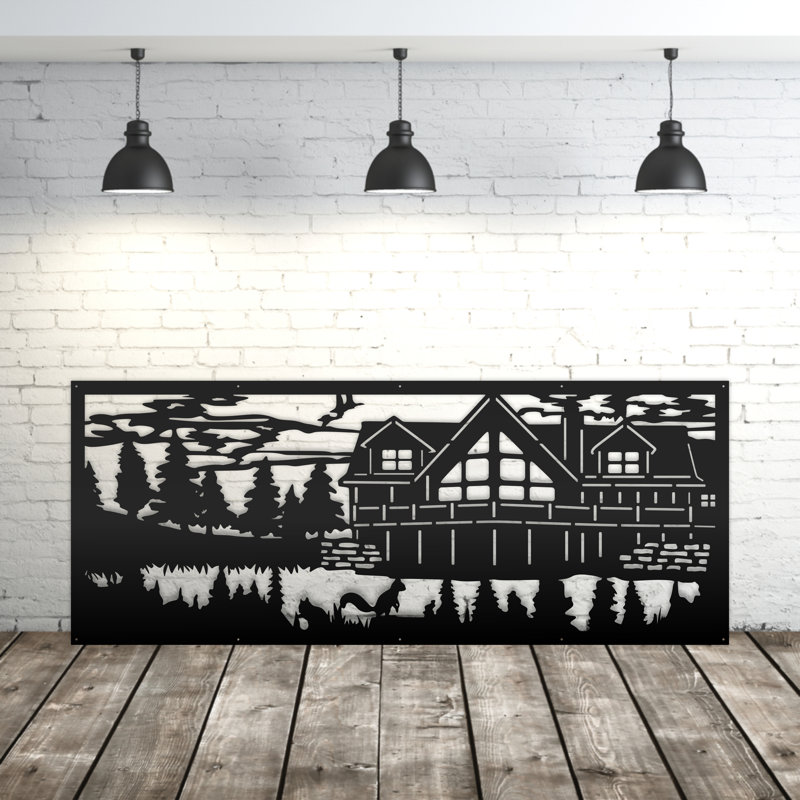 Panneau d'intimité en aluminium 24 po x 60 po Cottage
Art, cloison décorative pour clôture de jardin