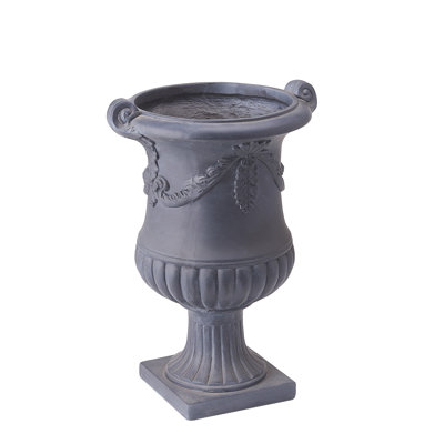 Pot de fleurs urne classique avec détails floraux
