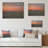 Sunset Road Landscape I - Road Wood Art On Natural Pine Wood-346385635