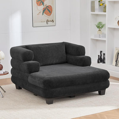 Upholstered Chenille Sleeper Sofa Bed Lounge Sofa
