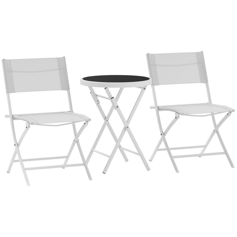 Round 2 - Person 50cm Long Bistro Set