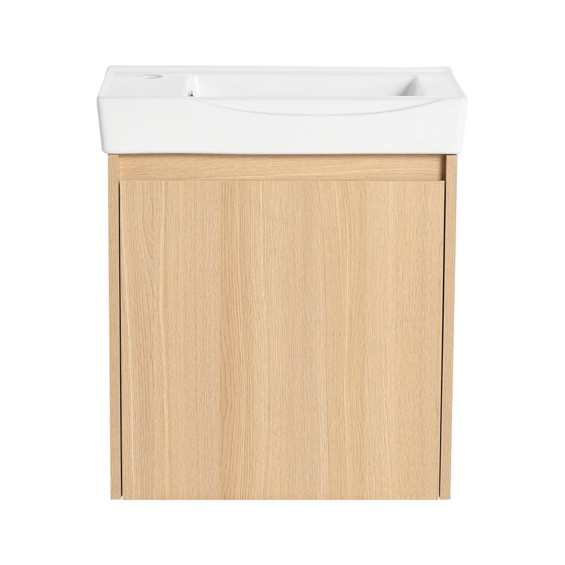 Meuble-lavabo mural 20 po avec lavabo en céramique