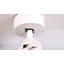  Ventilateur de plafond 54 po à 5 pales en bois massif avec moteur à DEL intégré et à distance, grain de bois naturel et blanc-698593674-698593654