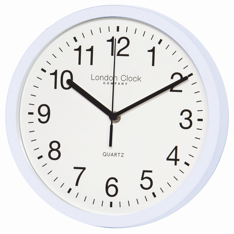 Acrylic Wall Clock, White