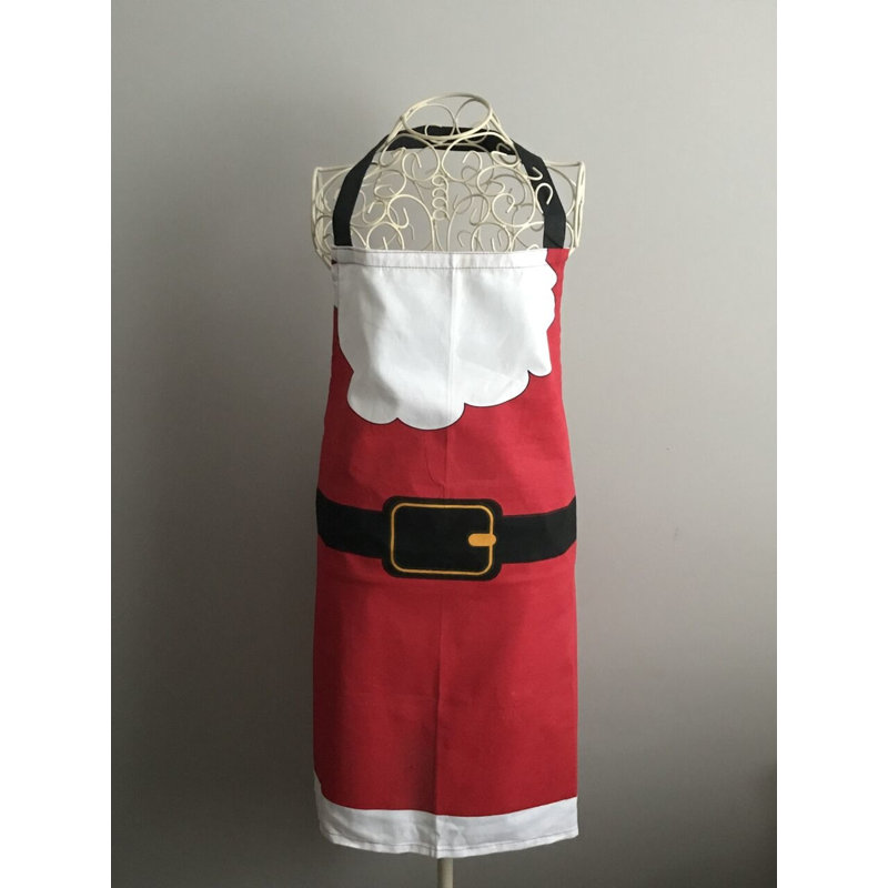 Christmas Solid Colour Cotton Bib Apron