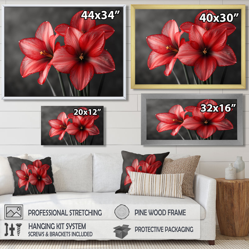 Décorations murales - Jonquilles, H 12 po x l 20 po, Toile tendue