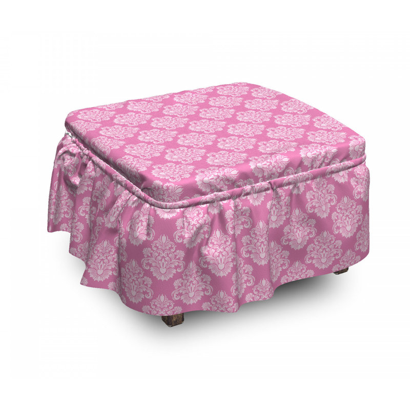 Housse pour repose-pieds complexe damassé motifs