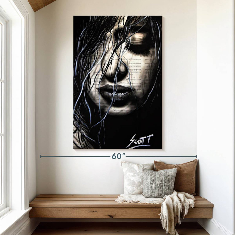 Leisha The Dark, 51" H x 34" W