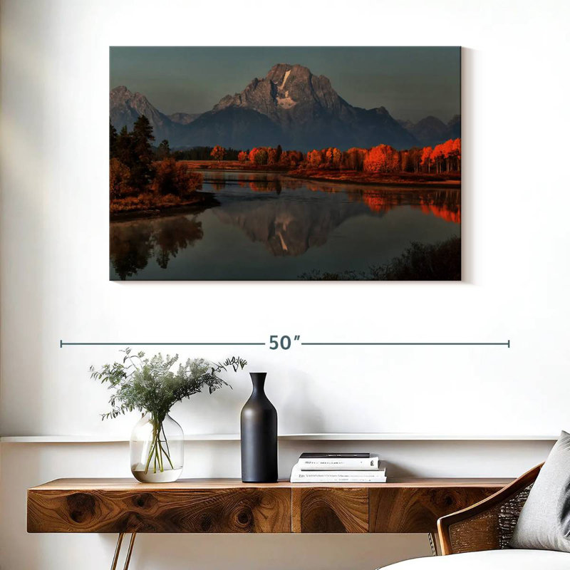 Alvord Grand Teton Sunset Kissed Autumn, H 26 po x l 39 po