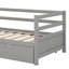 Ensemble de lit de jour avec cadre de lit gigogne sous le lit - taille simple-1145587541