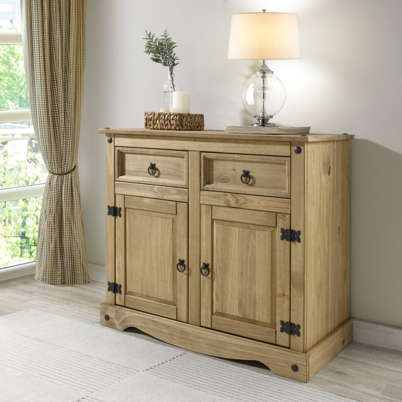 Childers 35.83'' Solid Wood Sideboard, Antique Brown