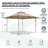 Pop Up Canopies 13 Ft. W x 13 Ft. D Steel Outdoor Straight Leg Canopy-64955973