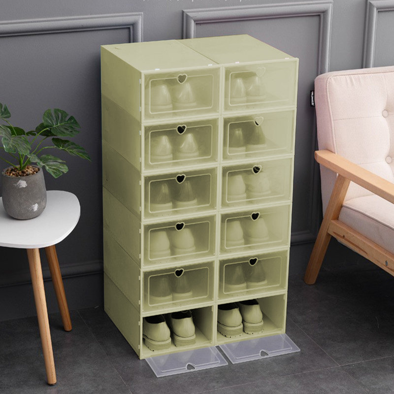 Boîte à chaussures en plastique transparent, Green