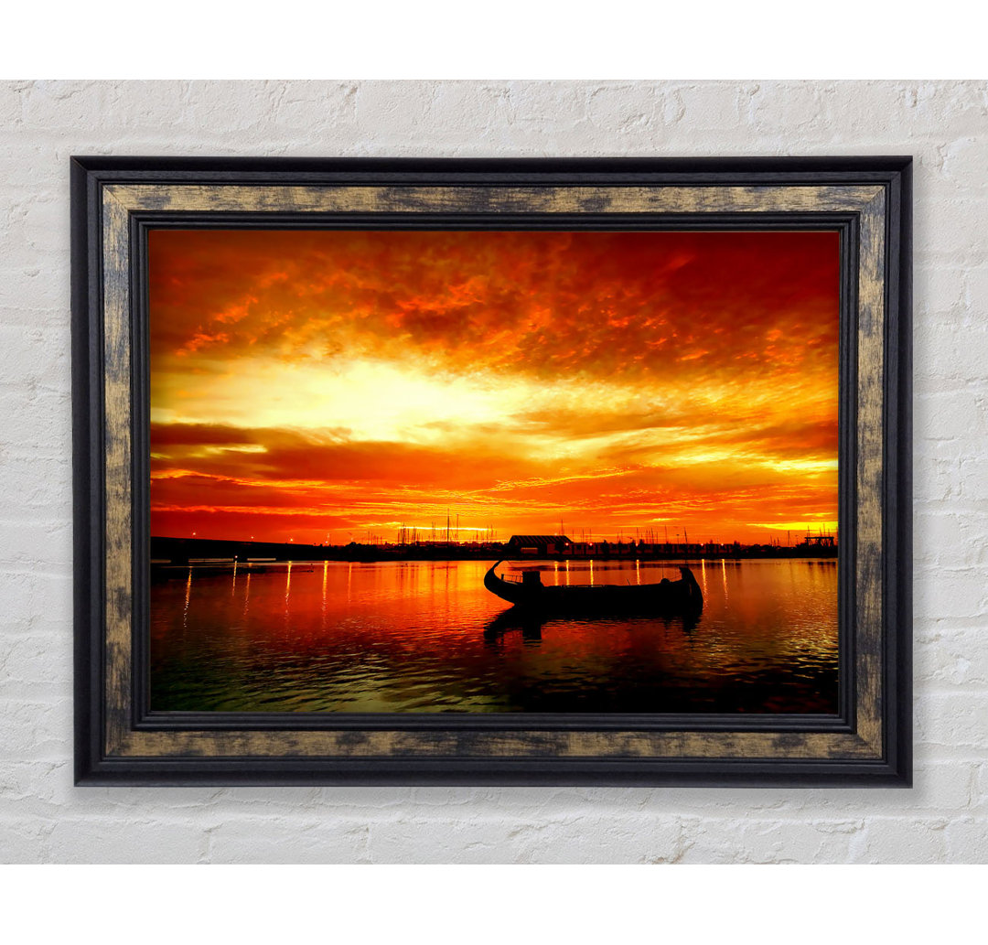 Fire Sky Lake Orange - Druck