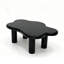 Cloud-Shaped Coffee Table with 4 Round Legs – Black-129593504