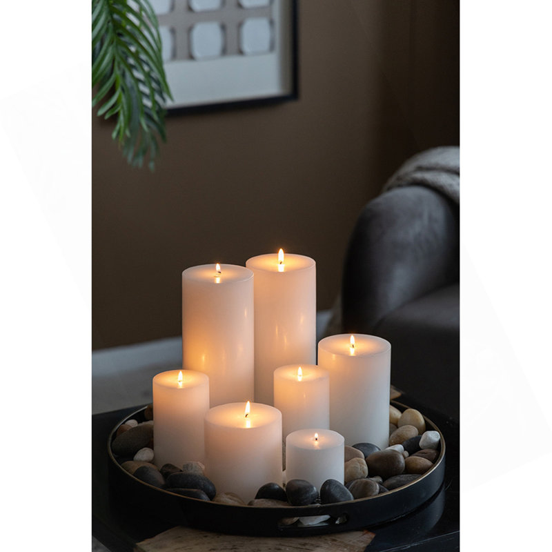 Bougie 4X6 "2PK, White