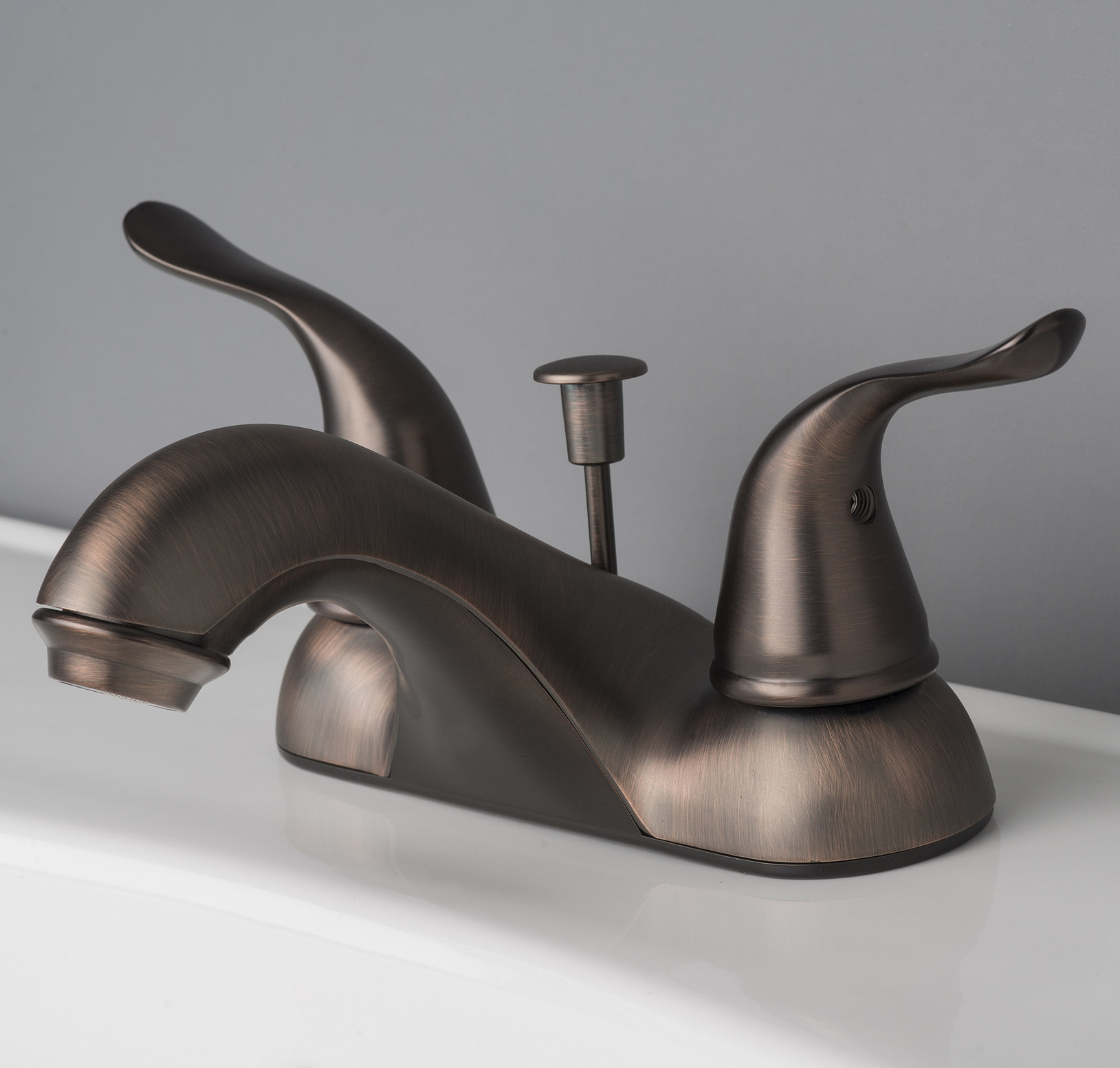 LagunaBrass Centerset Faucet 2handle Bathroom Faucet with Drain