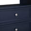 Table de chevet 2 tiroirs bleu nuit avec rangement spacieux et menuiserie à queue d'aronde française, parfaite pour les chambres modernes-1074145568