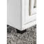 Causeuse avec accoudoirs carrés en chenille 66 po Garcial