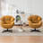 Upholstered Tufted Swivel Accent Chair-943064302