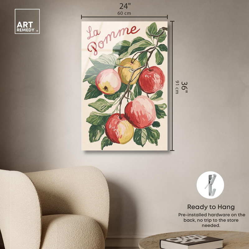 «La Pomme Kitchen Decor» par Art Remedy, H 36 po x l 24 po