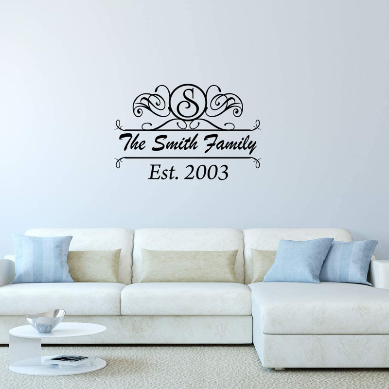 Text & Numbers Non-Wall Damaging Wall Decal, 20.5" H x 30" W, Black