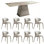 Modern light luxury rectangular dining table sets.