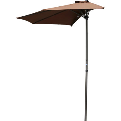 Demi-parasol de marché de 9 pi Patson