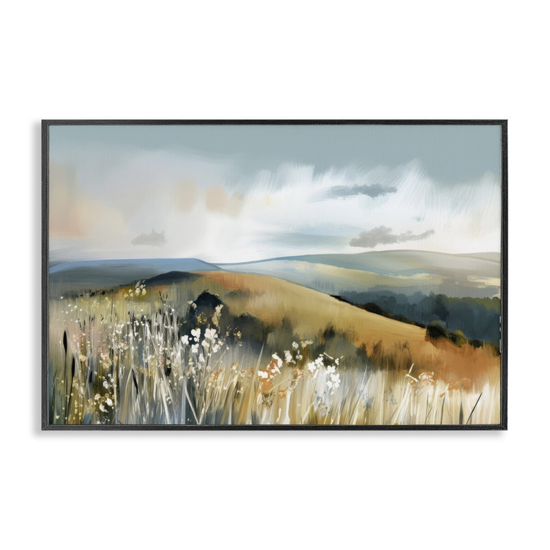 Giclée encadrée Coastal Expressions, conception d'Elara Yasna, H 16 po x l 24 po, Giclée encadrée noir minuit