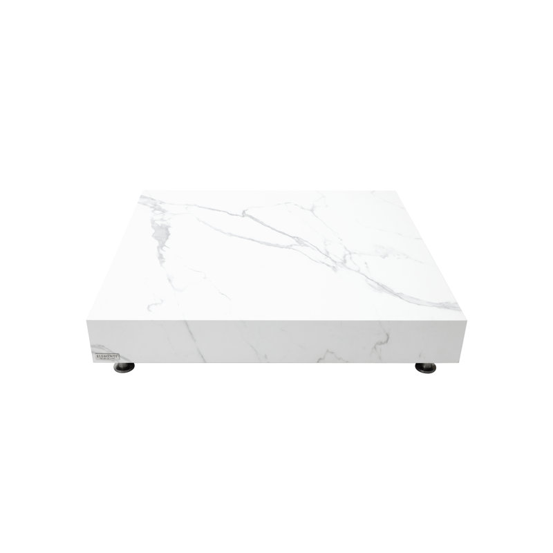 Table d'extérieur en porcelaine L 46,5 po x l 46,5 po