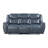 Haxby Blue 2-Piece Motion Reclining Sofa Set