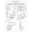 2 chaises de salle à manger grises à hauteur de comptoir, dossier en X avec assise coussinée, chaise en bois massif pour chaises modernes, hauteur, gris, dossier, assise relaxante 2
