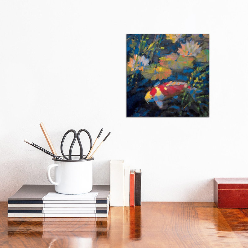 Water Garden II by Leif Ostlund - Wrapped Canvas Painting, 30.48 cm H x 30.48 cm W
