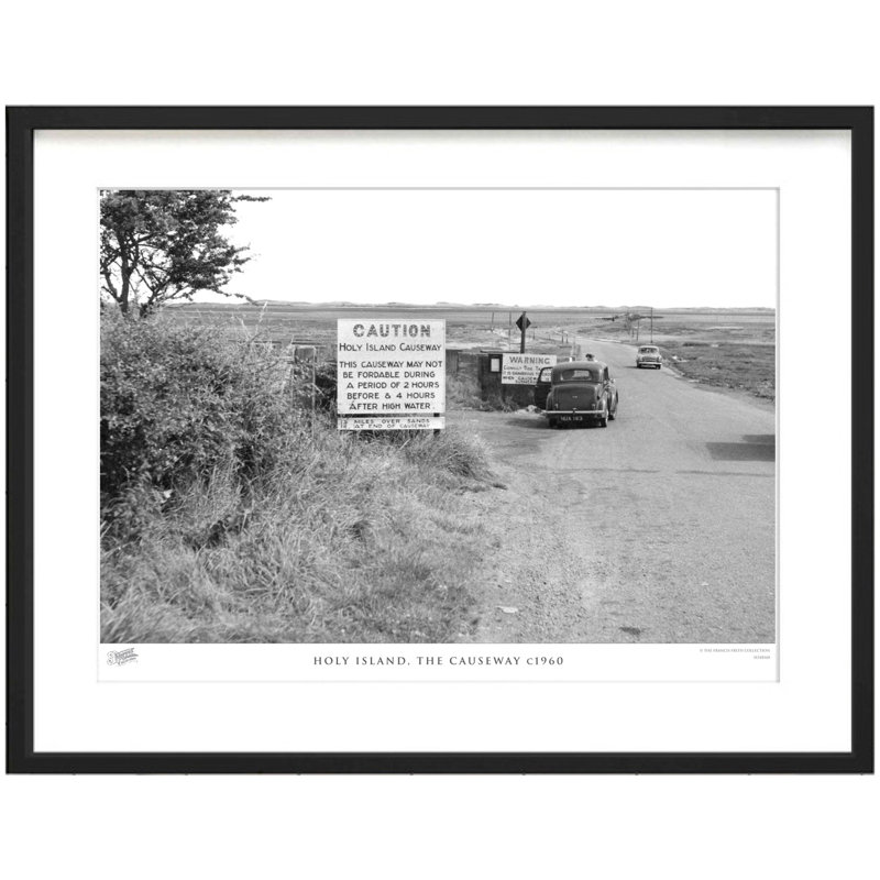 Holy Island, The Causeway C1960 - Single Picture Frame Print, 60cm H x 80cm W x 2.3cm D