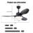 47 Inch Ceiling Fan With 22W LED Light And Remote Control 6 Speeds Reversible DC Motor For Bedroom Black-1033348077-1033348076