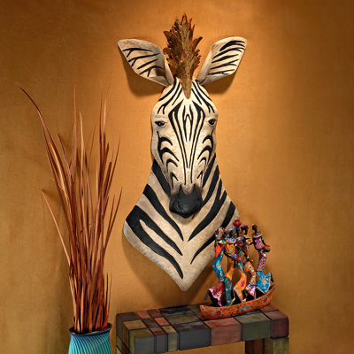 King of the Herd Safari Zebra Wall Sculpture