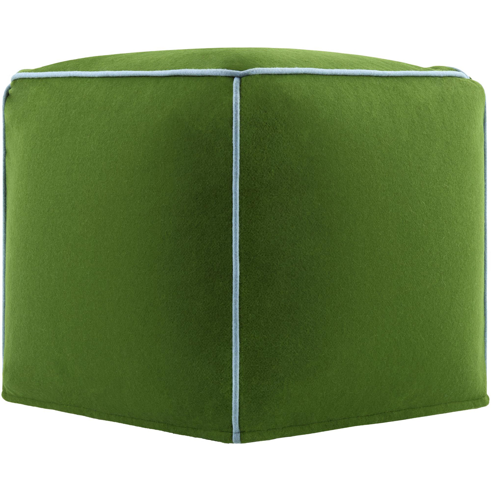 Ackerly 20" Pouffe, Green/Blue