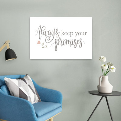 «Always Keep Your Promises», art contemporain abstrait