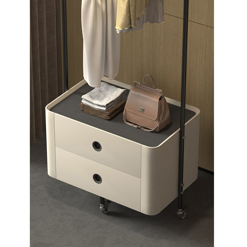 Portemanteau luxueux avec rangement, Ivoire ivoire