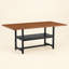 Table de salle à manger moderne en bois d'ingénierie noir avec rangement, 180 x 90 cm.-185409042